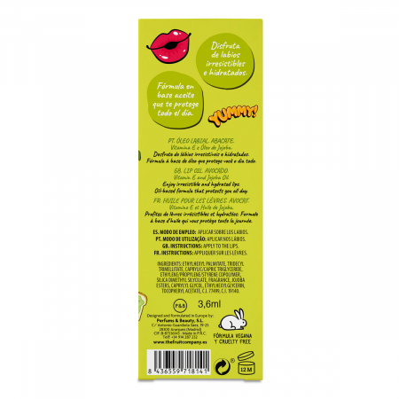 aceite labial aguacate the fruit company